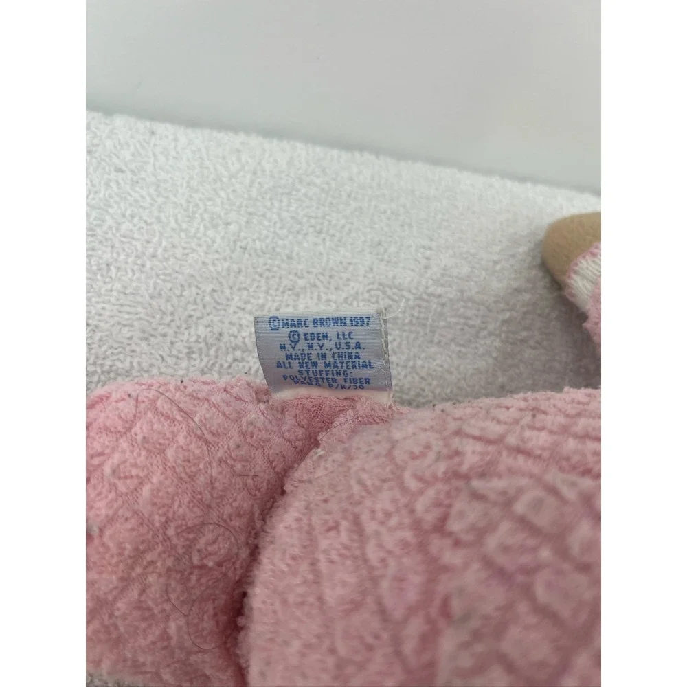 1999 Eden Baby Kate Plush Doll Marc Brown Arthur Series 14 Inch Pink PJs
